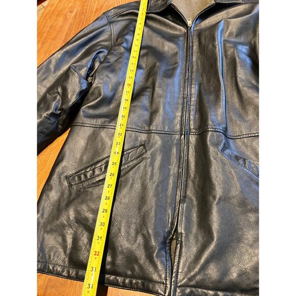 Ashworth Reversible Men's Lamb Leather Coat Jacket Black Suede Brown XL - Picture 11 of 13